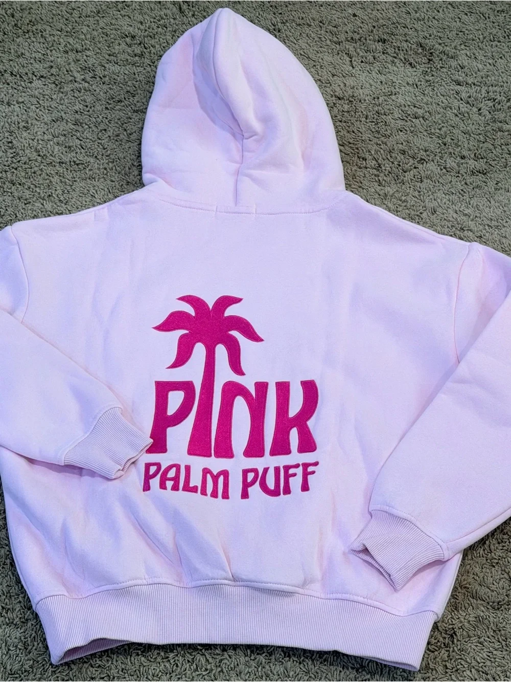 PINK PALM PUFF Classic Puff Hoodie in Pink NEW IN BAG & BOX. Size XXS - Picture 6 of 8